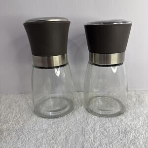 Cuisinart Salt Shaker And Pepper Grinder Set Glass 6 oz Each